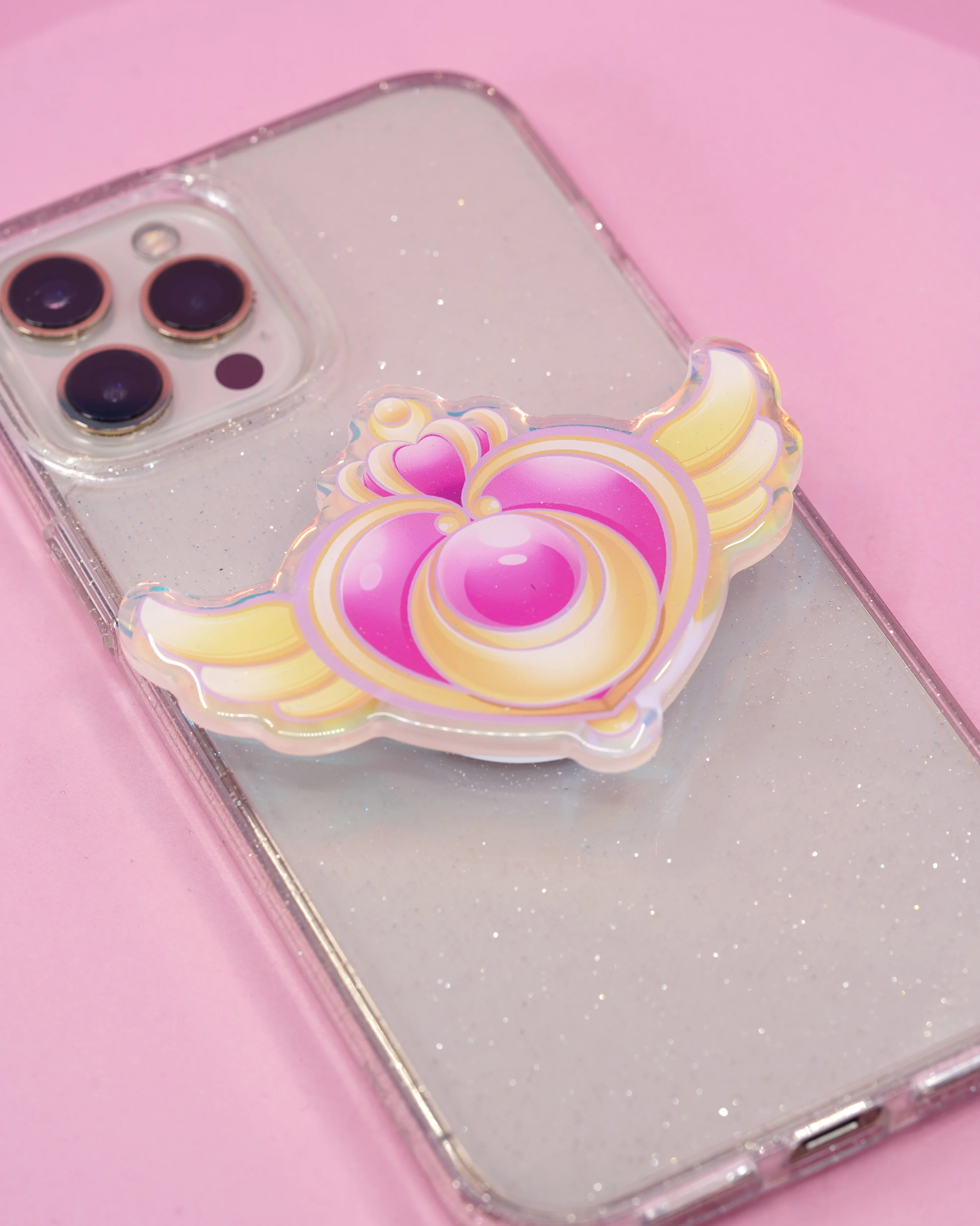 LOVELY HEART holographic pop socket - Image 2
